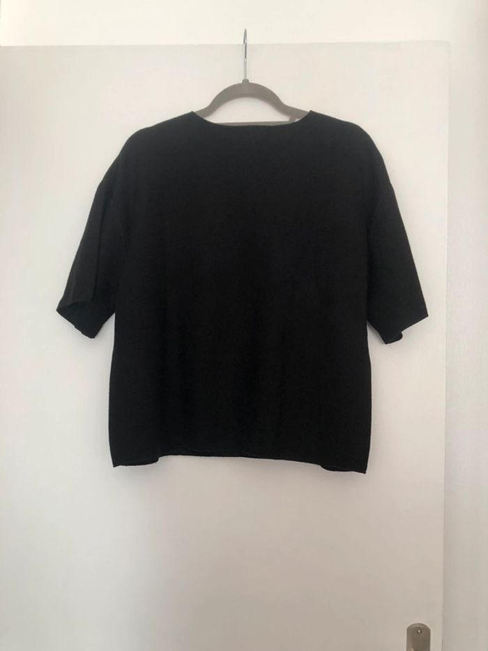Superbe beau t-shirt côtelé soft Zara neuf avec étiquette taille M - photo numéro 6