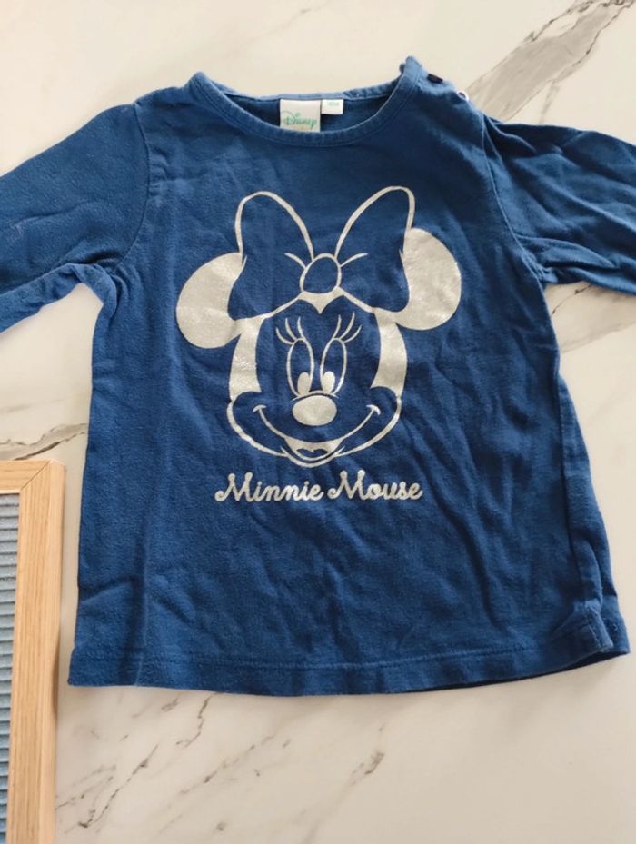 T shirt manches longues Minnie 18 mois - photo numéro 2