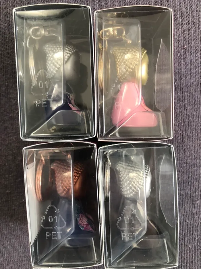 Lot de 4 porte-clés Little Buddha - photo numéro 3