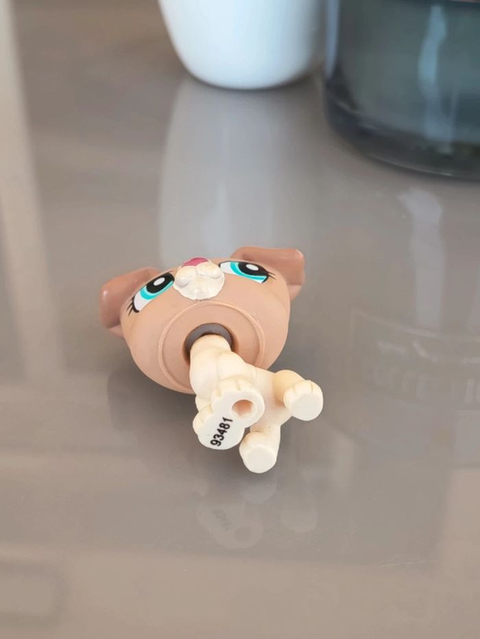 Littlest Pet Shop #1302 beige and tan jack Russell dog - photo numéro 3