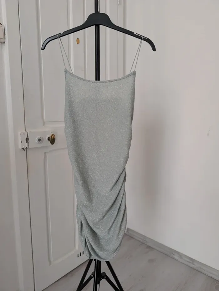 Robe vert sauge scintillante T.M (petit)