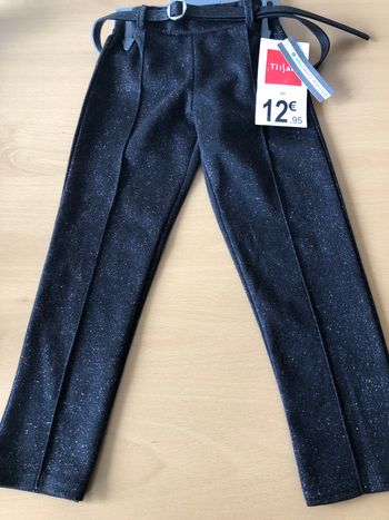 pantalon noire avec ceinture fille de fetes ou soiree 4 ans