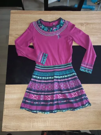 Robe violette Catimini 10 ans