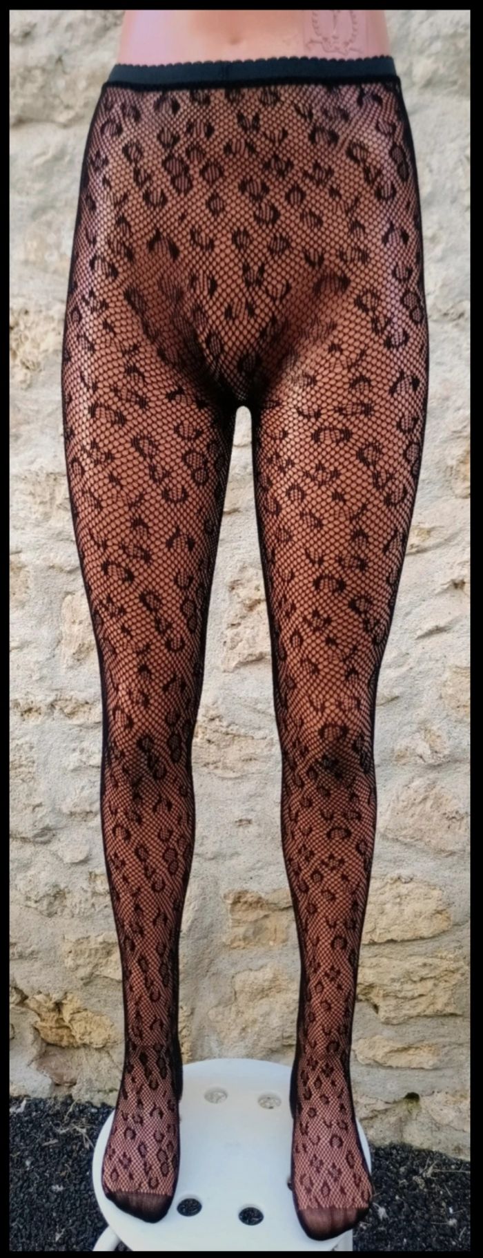 Collant résille motif fantaisie - photo numéro 2