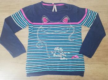 Pull 4 ans orchestra bleu et rose #Fille4ans