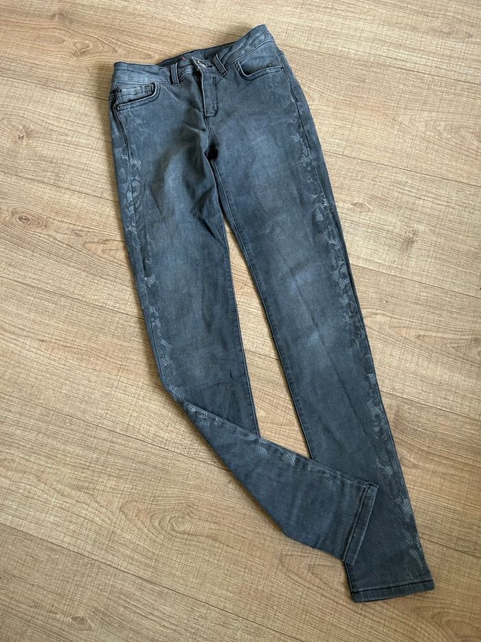 Jean gris foncé Morgan taille 36 TBE (taille petit) - photo numéro 8