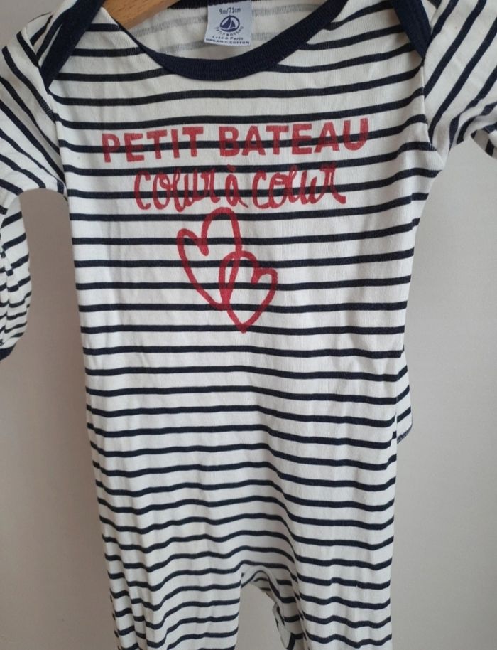 Pyjama bébé fille petit bateau 9 mois. - photo numéro 3