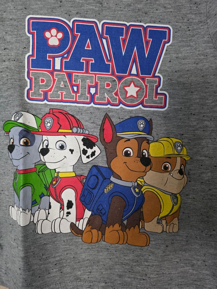 TEE-SHIRT MANCHE LONGUE PAW PATROL NICKELEDEON TAILLE 4/5ANS - photo numéro 2