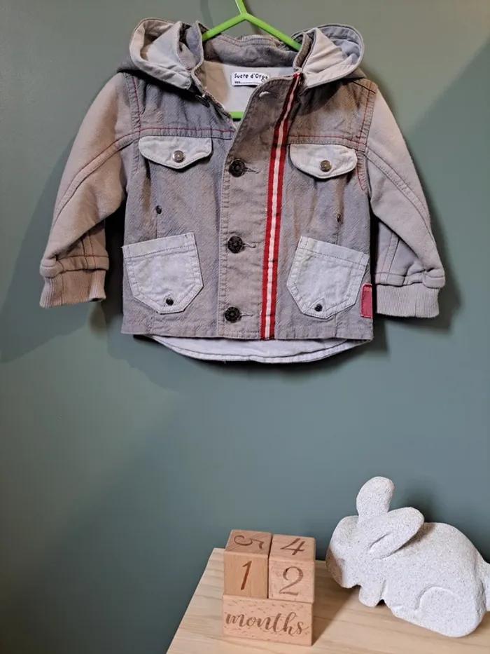 Veste mi saison - Sucre d'orge - 12 mois