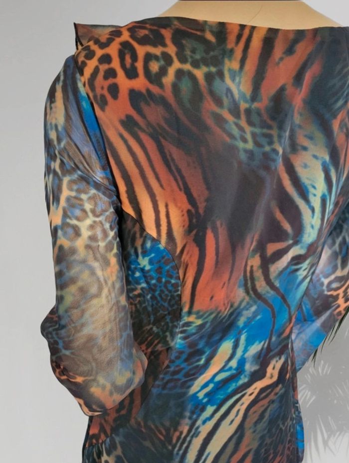 Robe courte volantée m. longue taille 38 - photo numéro 9