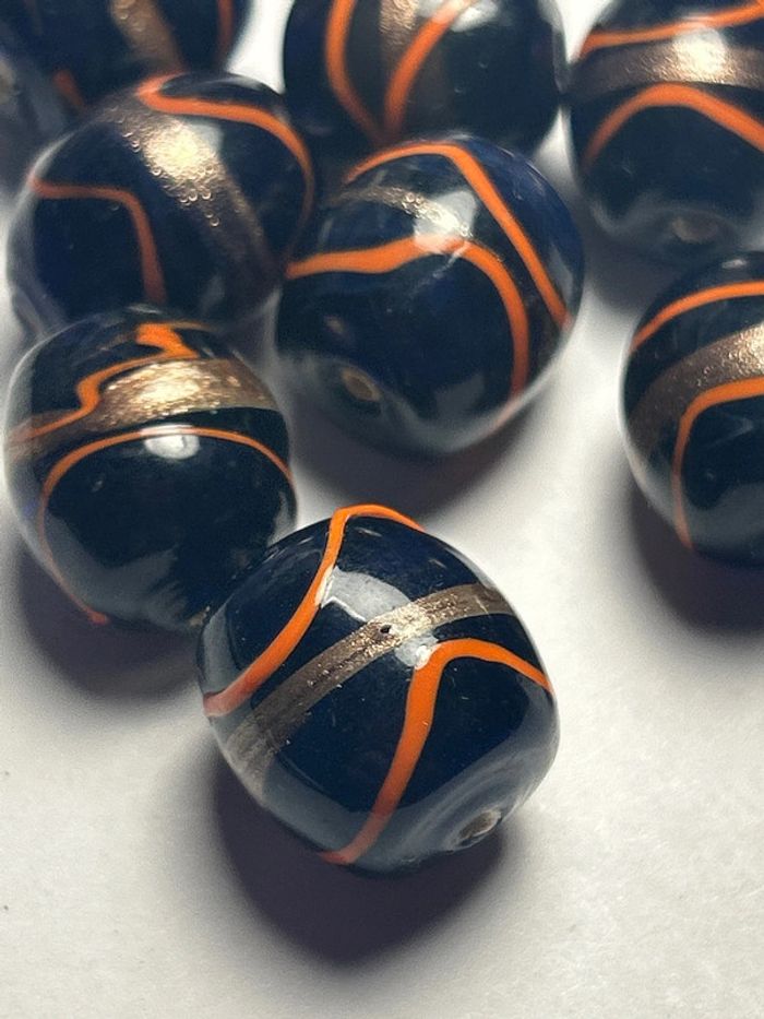 A566, Ensemble de grosses perles lampwork - photo numéro 4