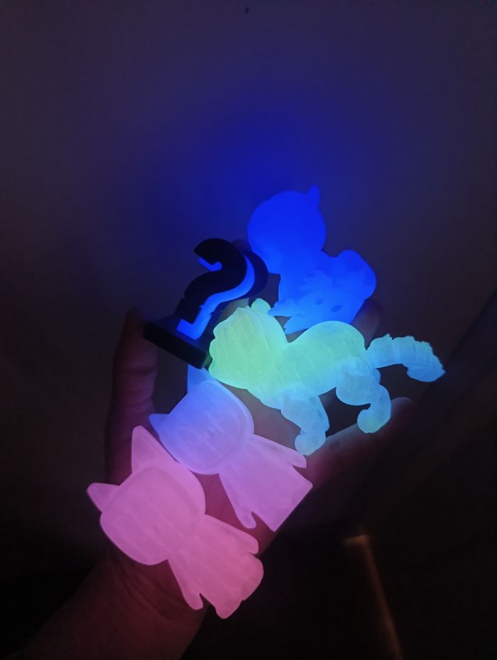 Figurines tonies phosphorescente
