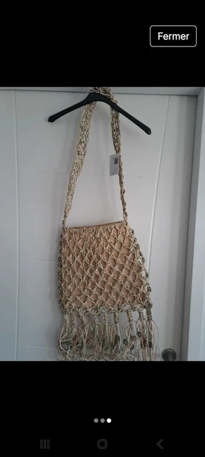 Sac rafia moyen modèle neuf - photo numéro 3