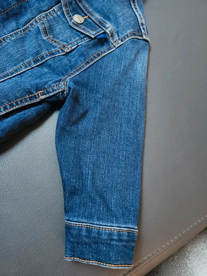 Veste en jean garçon boutons pressions okaidi garçon - photo numéro 4