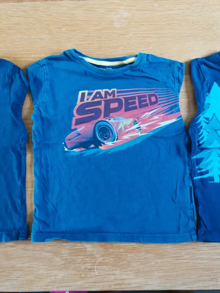 Lot de 3 t-shirt manches longues 110 cm - photo numéro 3