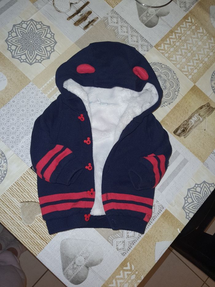 Gilet Mickey chaud 3 mois