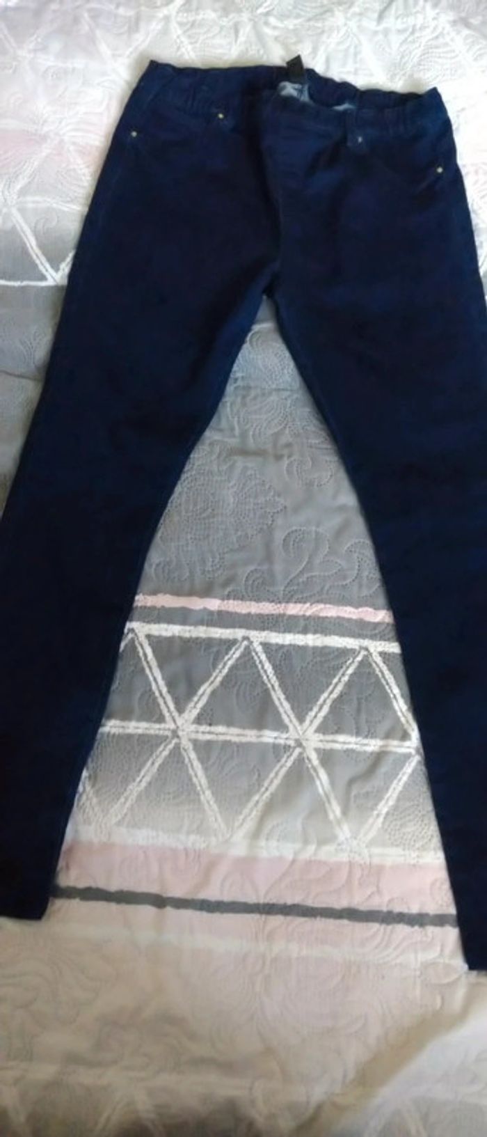 Jegging slim bleu brut femme 44 b. a basic - photo numéro 5