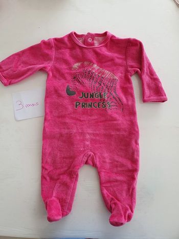 Pyjama velour 3 mois