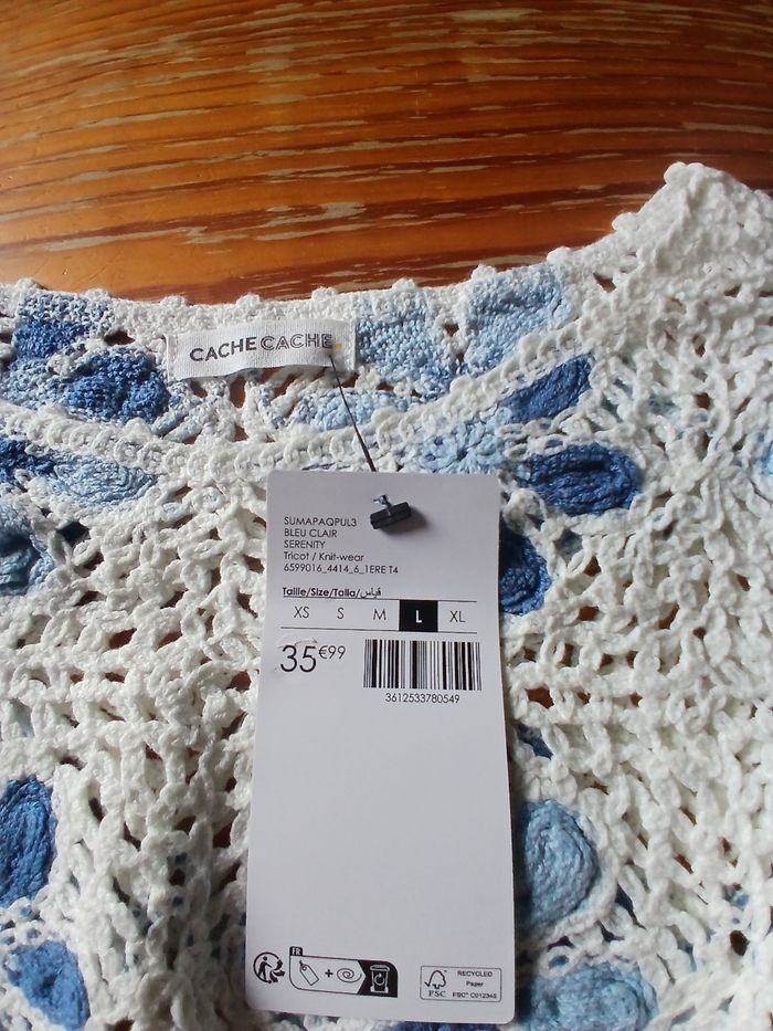 Pull en crochet cache cache - photo numéro 2