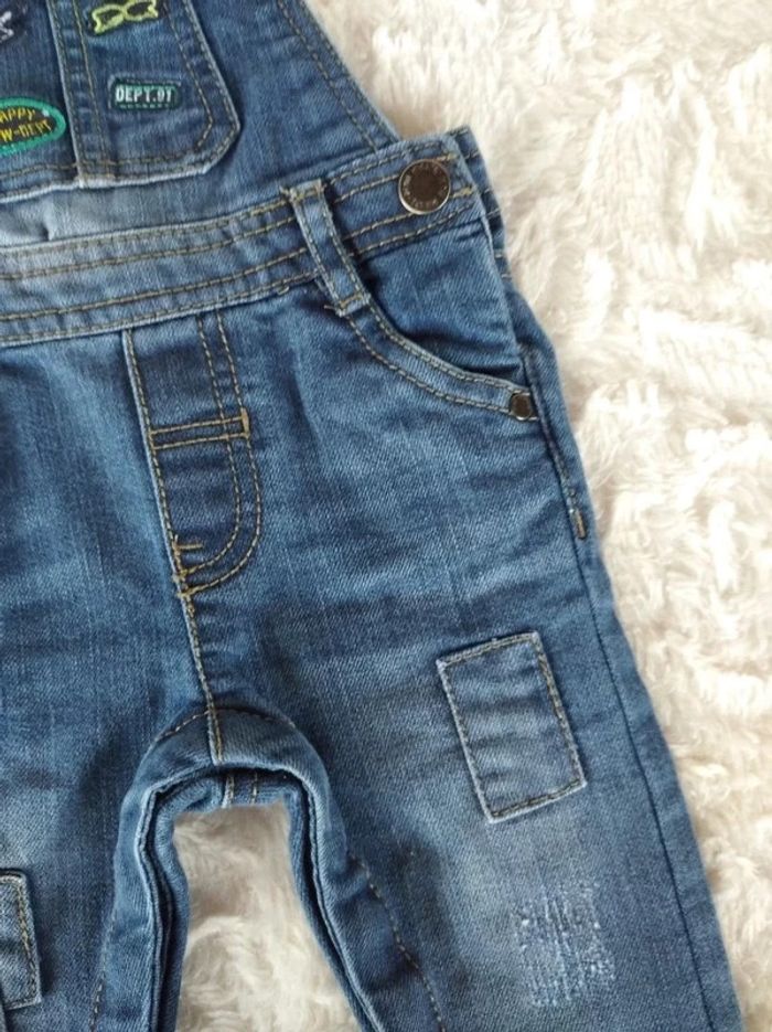 Salopette jeans Garçon 6 mois Gémo - photo numéro 7