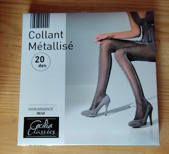Collant métallisé en 38/40