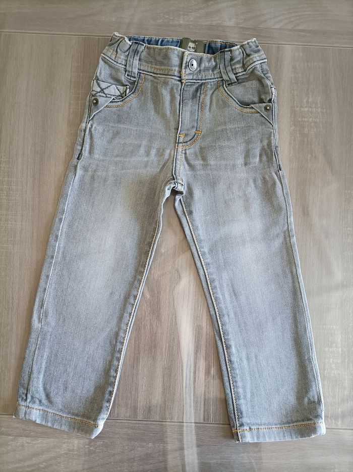 Jeans regular gris Timberland 2 ans