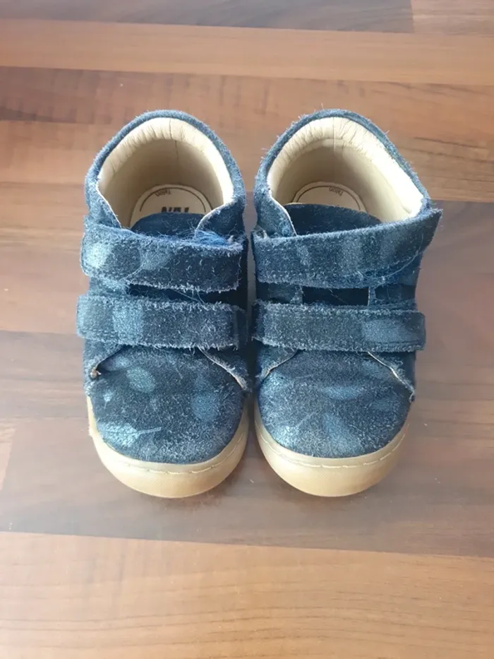 Bottines daim bleu NA 23