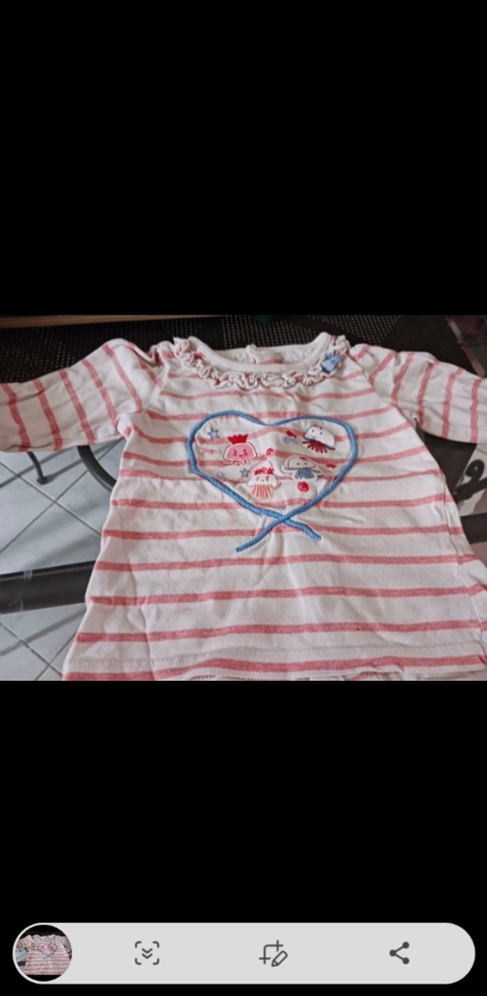 Lots tee short manche longue taille 12 mois