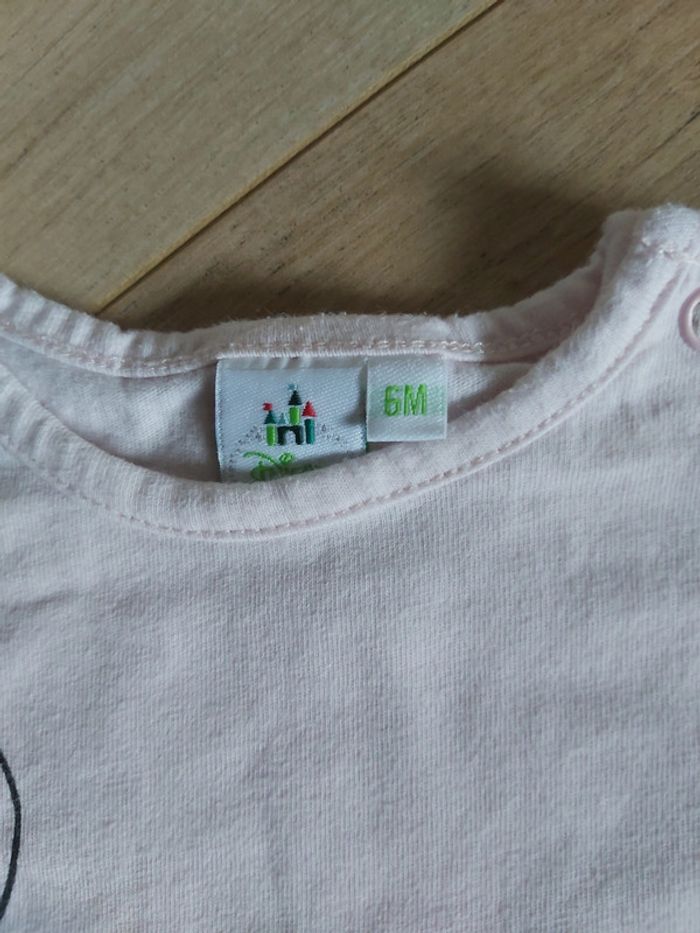 Tee-shirt ML Disney Minnie 6 mois (78) - photo numéro 3