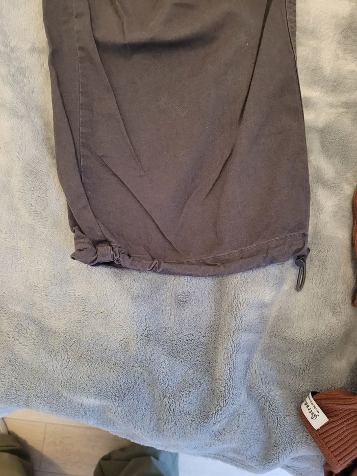 Pantalon gris large Stradivarius 34 - photo numéro 4