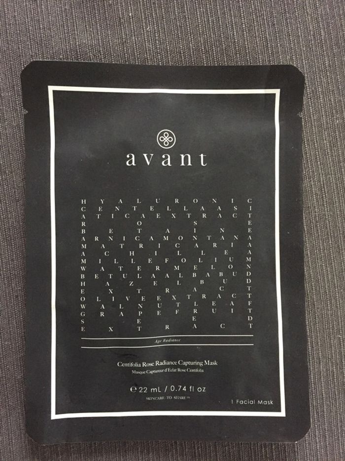 Masque visage éclat Avant