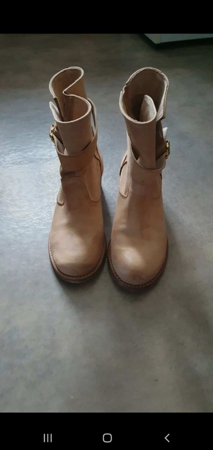 Bottine cuir  véritable - photo numéro 4