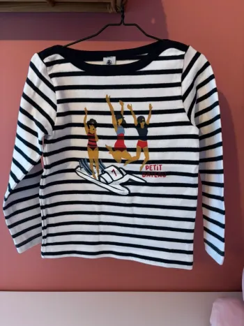 T-shirt longues manches Petit Bateau 5ans/110cm