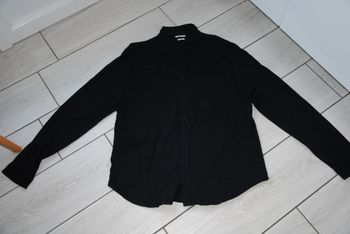 chemise homme XXL coton jersey noir IKKS