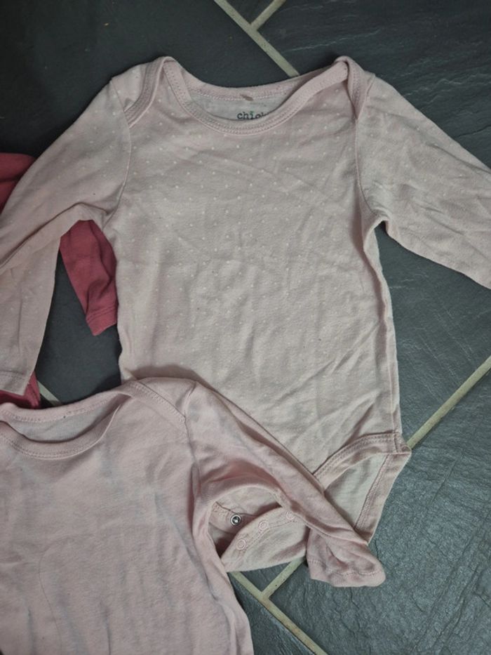 Lot de 3 bodys roses - photo numéro 2