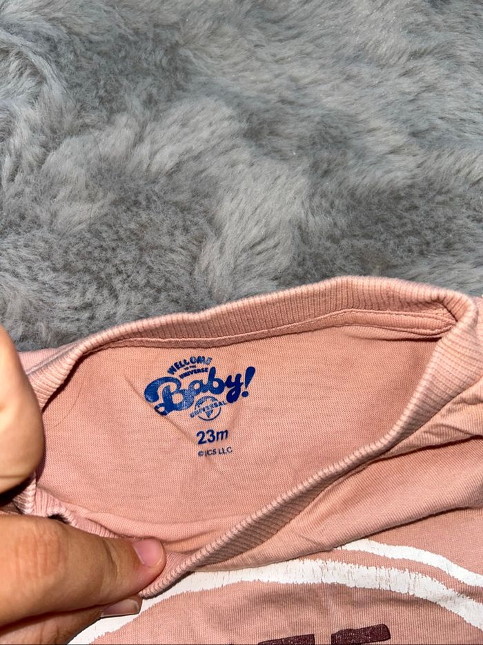 Haut manches longues rose dinosaures - 23 mois - Universal - photo numéro 3