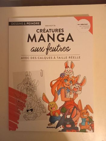 Créatures manga aux feutres: avec des calques à taille réelle