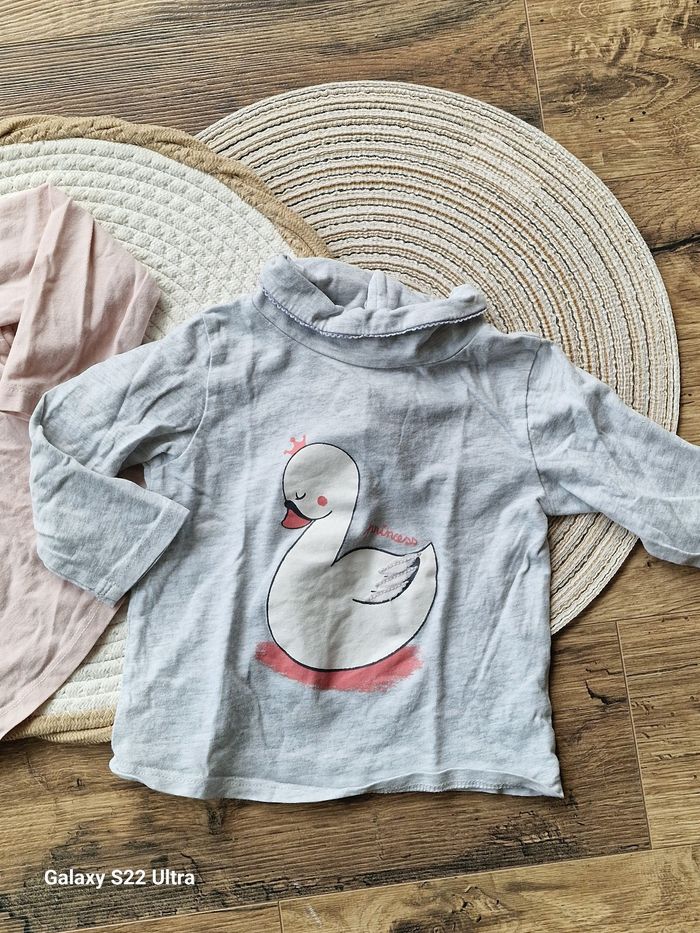 Lot de 2 t-shirts manches longues col roulé – 18 mois - photo numéro 4