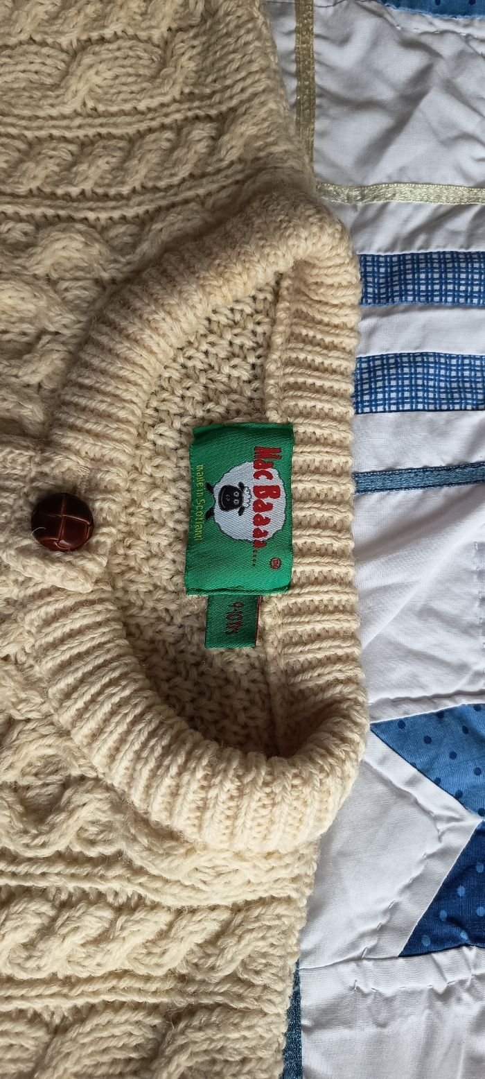 Véritable gilet Ecossais pure laine - photo numéro 4