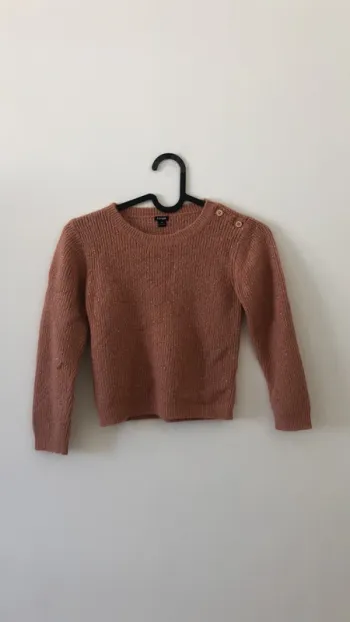 Pull rose à paillette