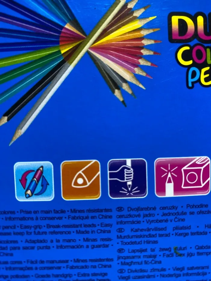 Crayons de couleurs bicolores - photo numéro 6
