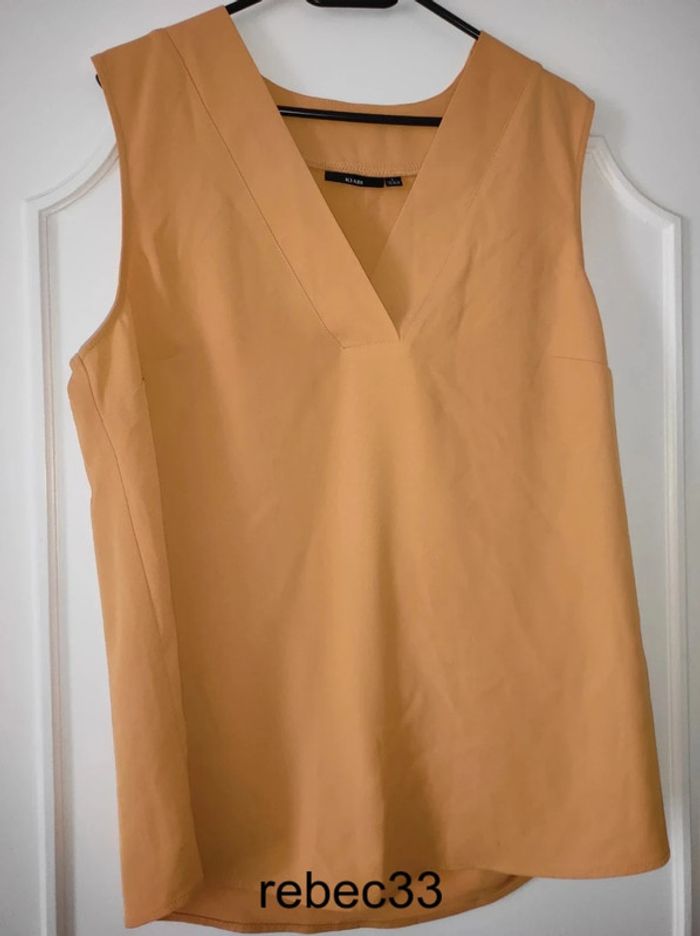 Blouse haut Débardeur jaune moutarde Kiabi