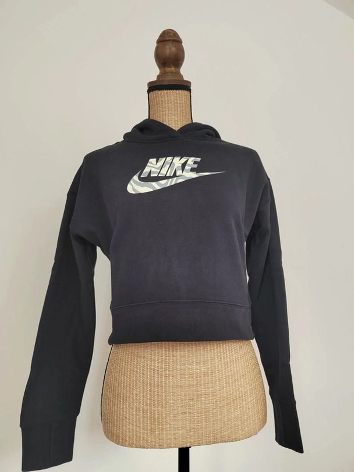 Sweat avec capuche Ecriture NIKE sur le devant Taille 156 - 166 cm Noir Excellent état