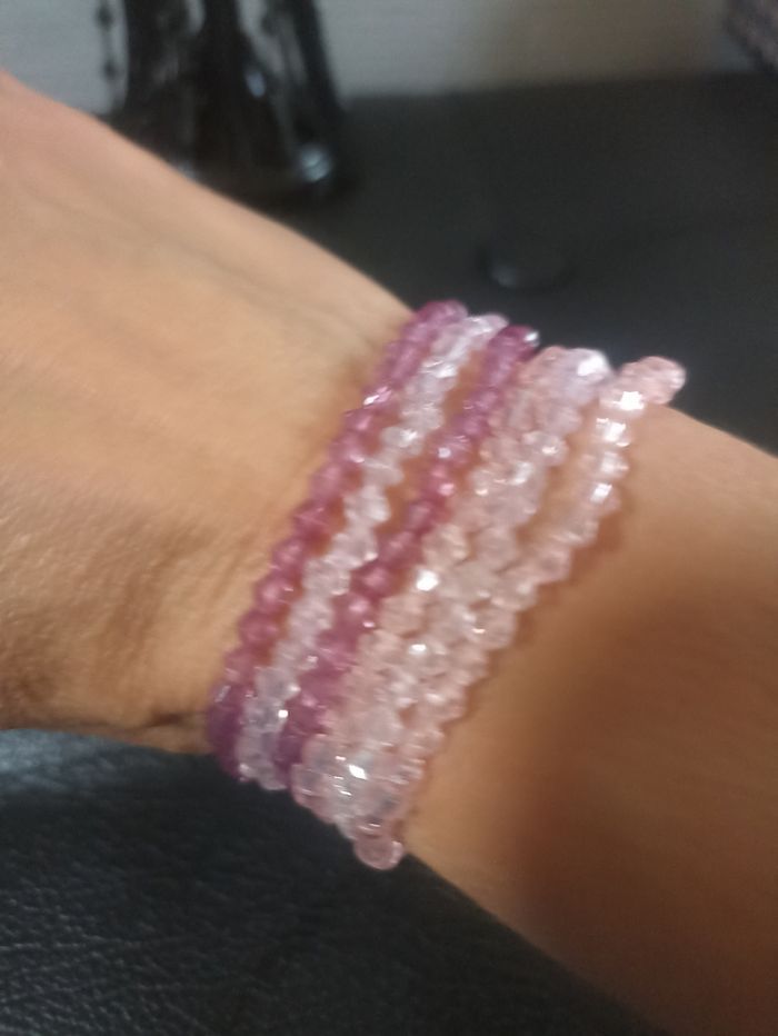 Lot de 6 bracelets fantaisie taille élastique - photo numéro 4