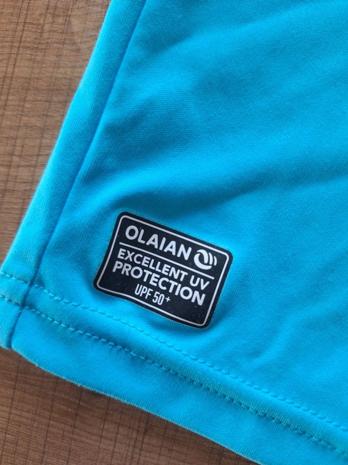 Tee shirt Anti UV bleu 8/10 ans - photo numéro 3
