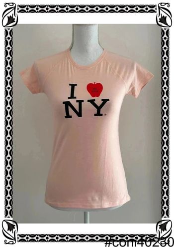 T-shirt Rose "I Love NY" 🗽 Taille 38