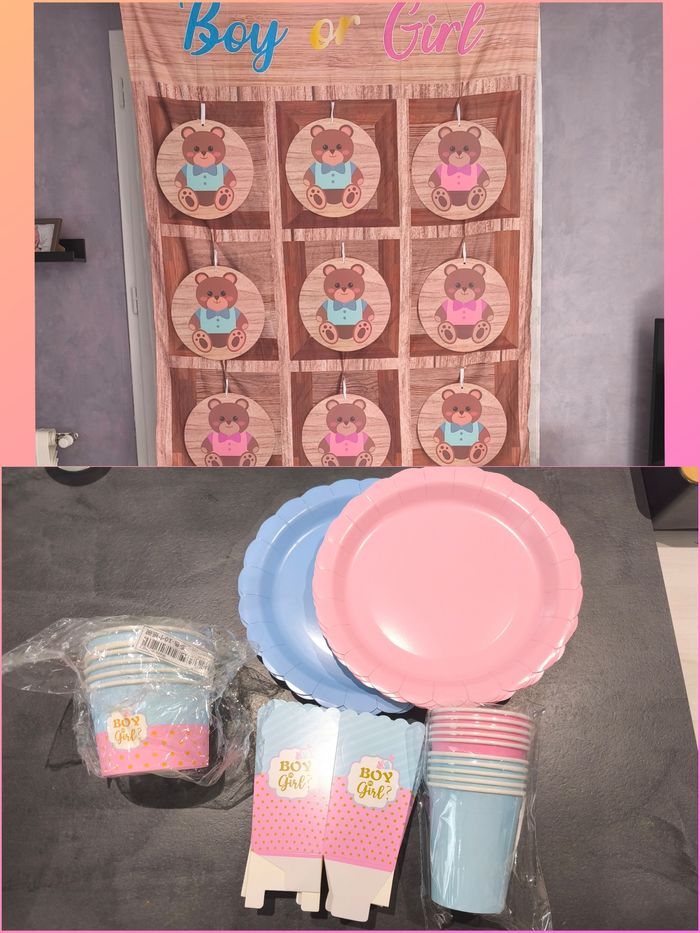 Lot gender reveal/baby shower