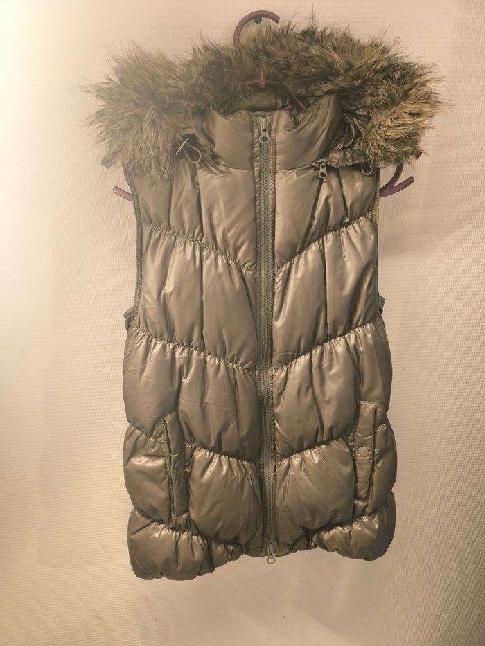 Doudoune femme taupe