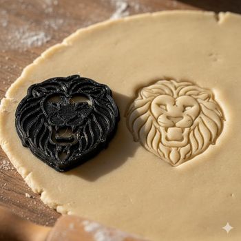Emporte-pièce Lion pour biscuits et pâtisseries créatives - 8 cm