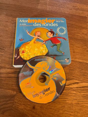 Livre cartonné Mon imagier des rondes avec 1 CD audio